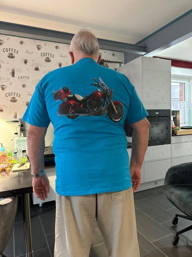 DFT Aufdruck vom Motorrad