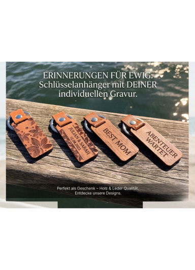 Schlüsselanhänger Holz