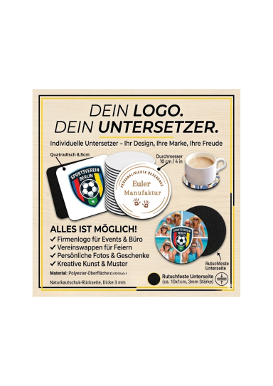Untersetzer eckig & rund